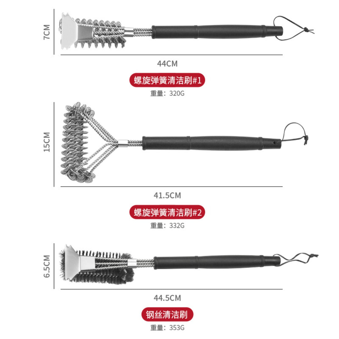 Cross-border Stainless Steel Cleaning Brush, Kitchen Cleaning Tool, Pot Bottom Decontamination, Steel Wire Brush, Grill Mesh, Steel Wire Brush