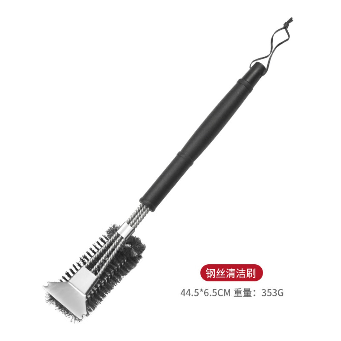 Cross-border Stainless Steel Cleaning Brush, Kitchen Cleaning Tool, Pot Bottom Decontamination, Steel Wire Brush, Grill Mesh, Steel Wire Brush