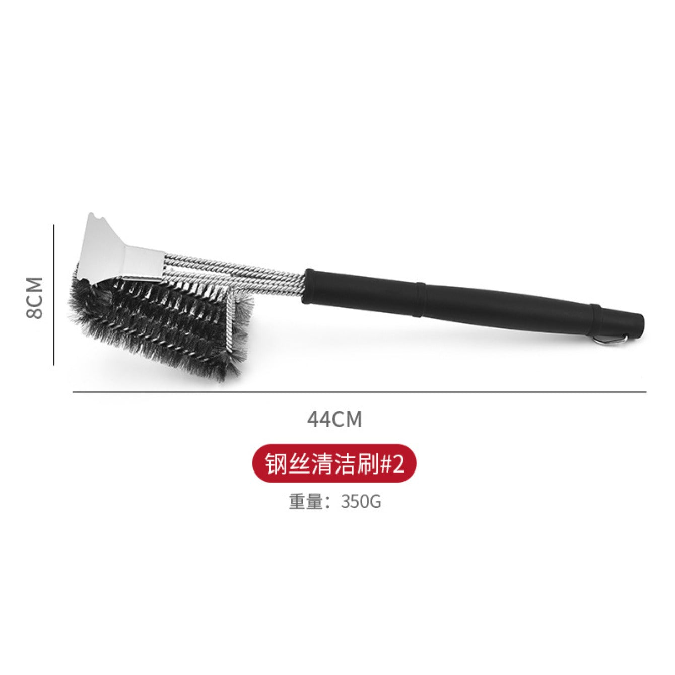 Cross-border Stainless Steel Cleaning Brush, Kitchen Cleaning Tool, Pot Bottom Decontamination, Steel Wire Brush, Grill Mesh, Steel Wire Brush