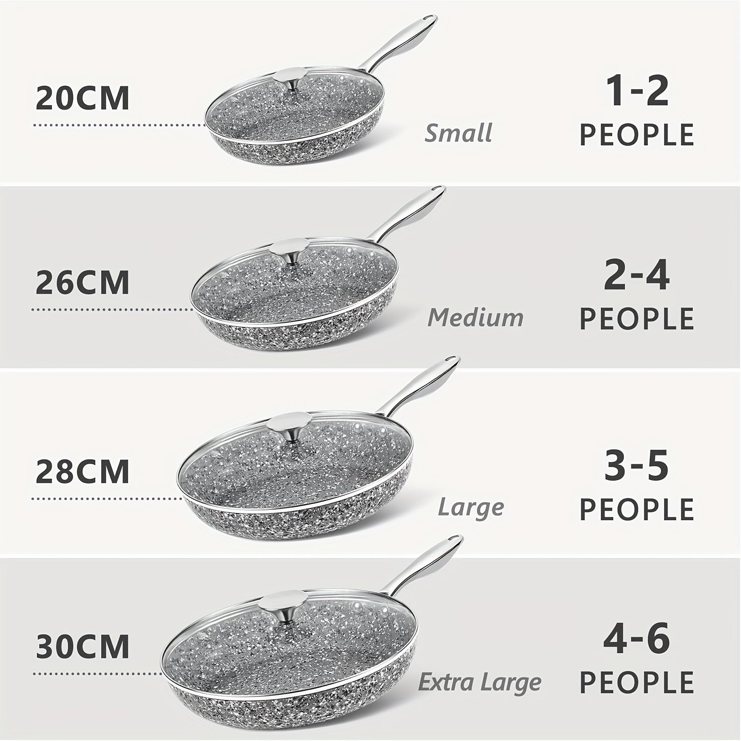 Ultra Nonstick Frying Pan with Stone Interior, Frying Pan with Lid, Stone Skillet with Lid, Granite Frying Pan Nonstick, Nonstick Frying Pans with Lid