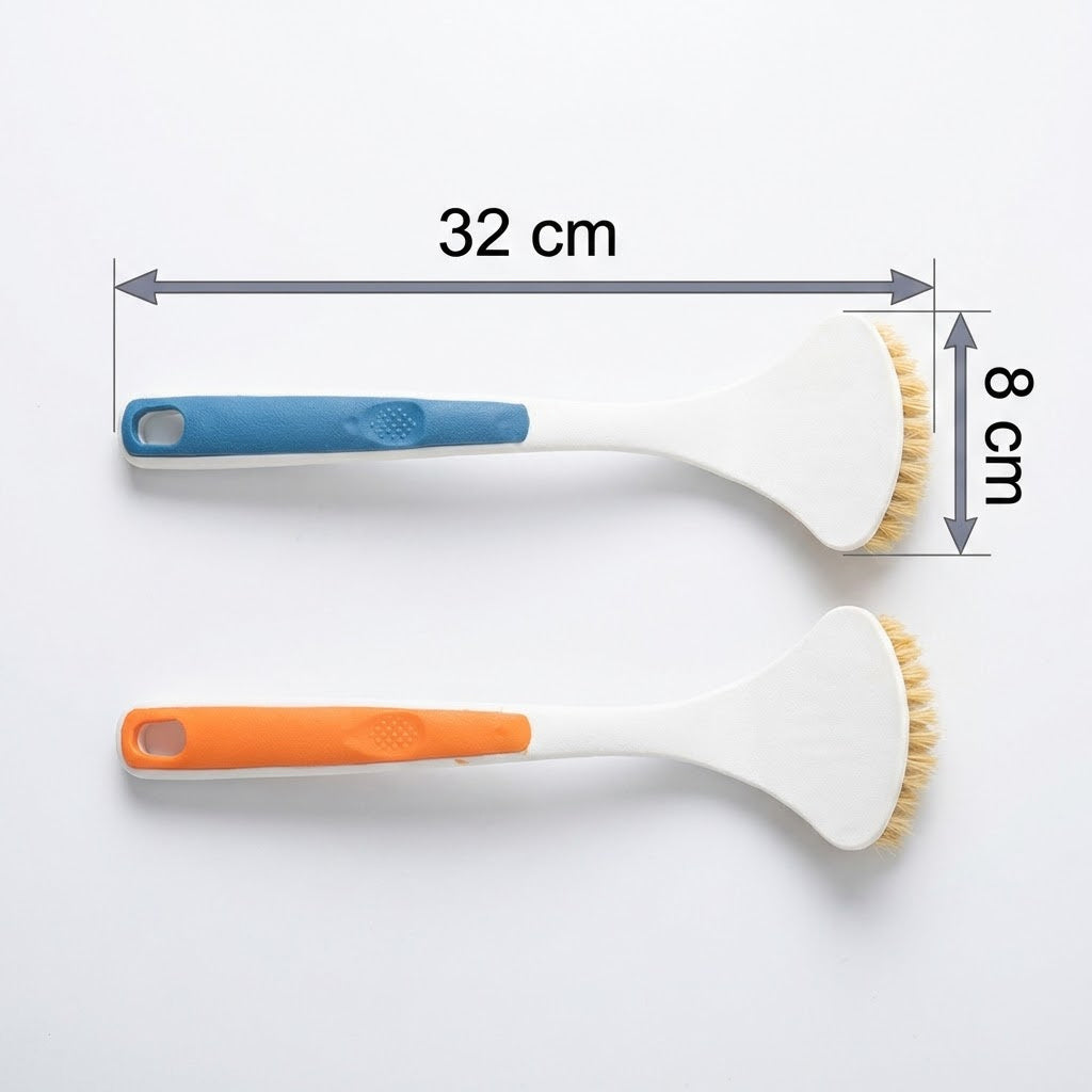 Long-handled Sisal Cleaning Brush, Kitchen Strong Decontamination Pot Brush, Tough and Hard-bristled Dishwashing Brush, Wide Head, Hanging Hole Storage, Suitable for Deep Cleaning of Pots\u002F Dishes\u002F Sinks
