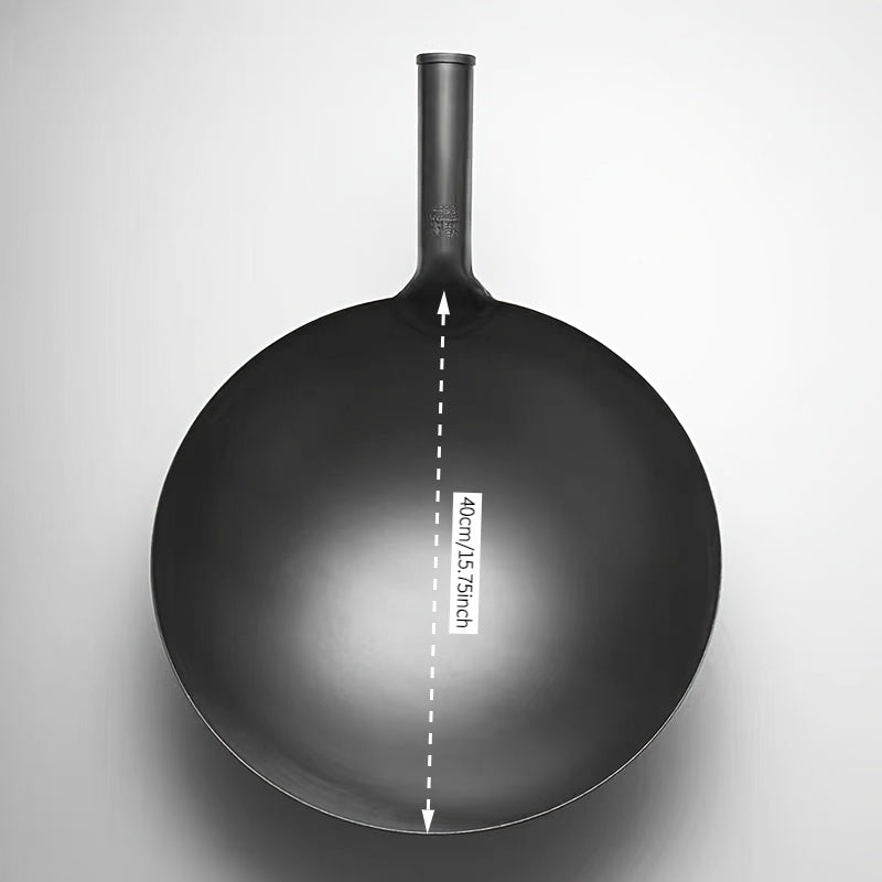 A Cast Iron Frying Pan, Heavy-Duty Skillet, Single Pancake Griddle, Gas Stove, Chef'S Special Frying Pan, Wok, Round-Bottomed