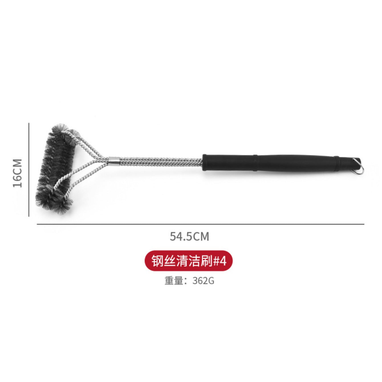 Cross-border Stainless Steel Cleaning Brush, Kitchen Cleaning Tool, Pot Bottom Decontamination, Steel Wire Brush, Grill Mesh, Steel Wire Brush