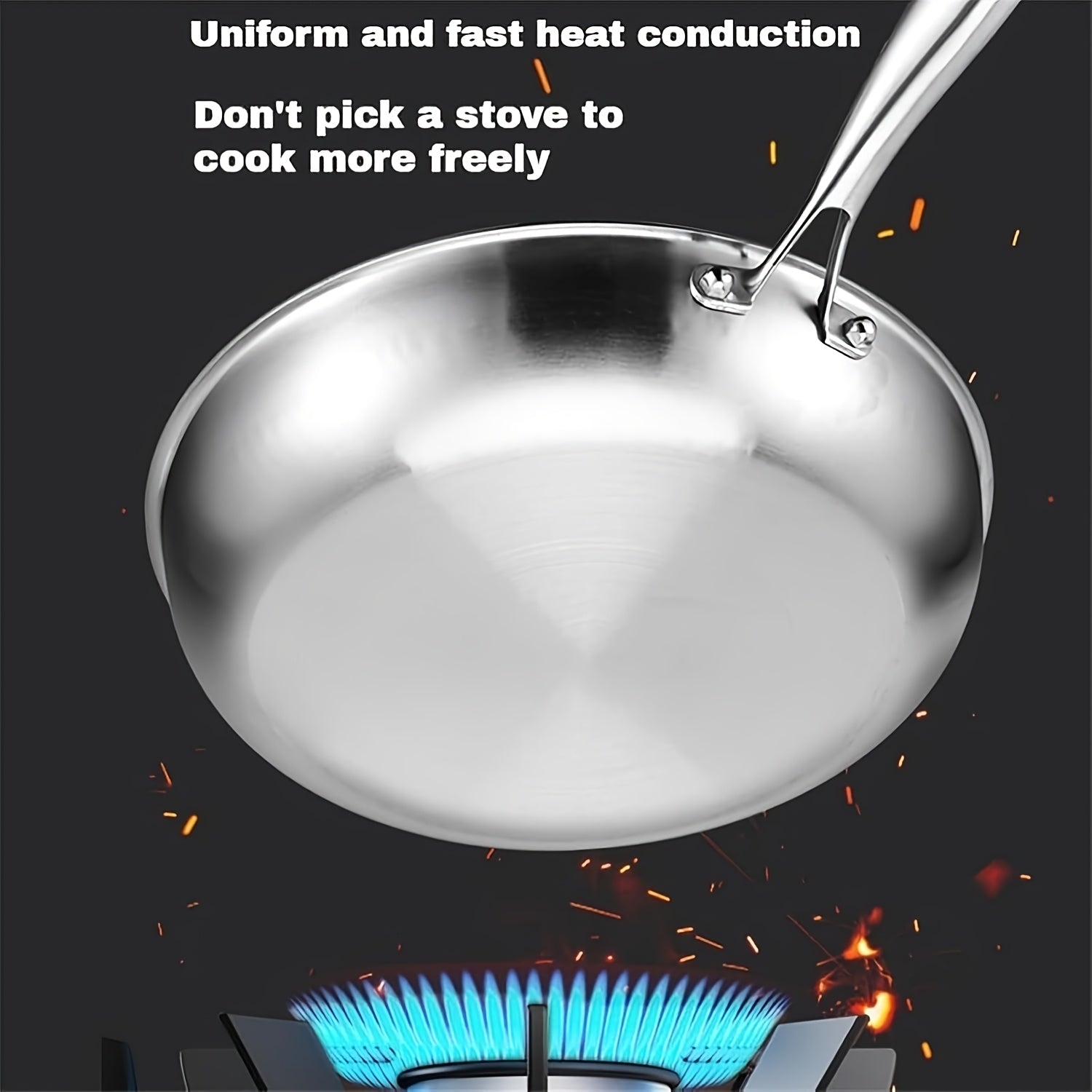 High-end Hammer-patterned Titanium Golden Frying Pan with Lid, Multiple Specifications Of Titanium Golden Hammer-patterned Frying Pan with Lid, Upgraded Non-coated And Non-stick Titanium Golden Professional Kitchenware, Super Durable