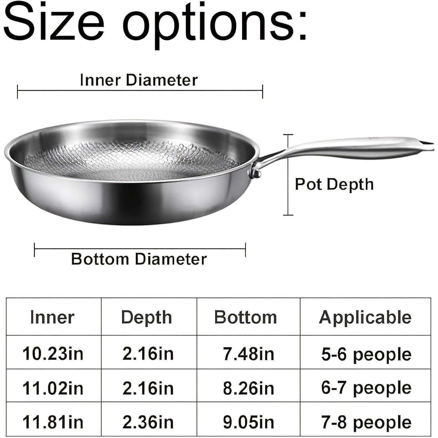 High-end Hammer-patterned Titanium Golden Frying Pan with Lid, Multiple Specifications Of Titanium Golden Hammer-patterned Frying Pan with Lid, Upgraded Non-coated And Non-stick Titanium Golden Professional Kitchenware, Super Durable