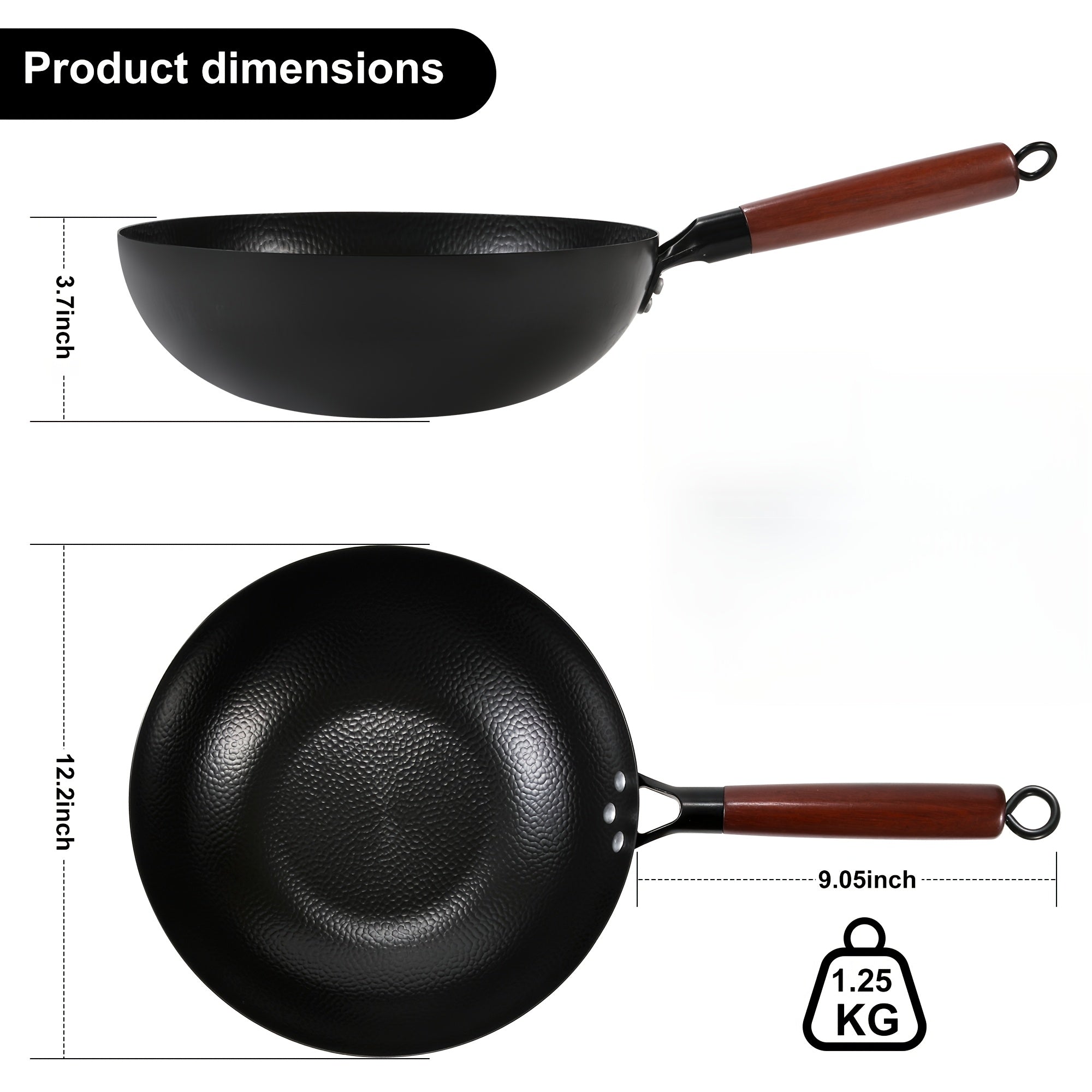 Woks And Stir-Fry Pans That Can Withstand High Temperatures, Featuring a Detachable Handle, Safe for Oven Use, And Equipped with a Glass Lid
